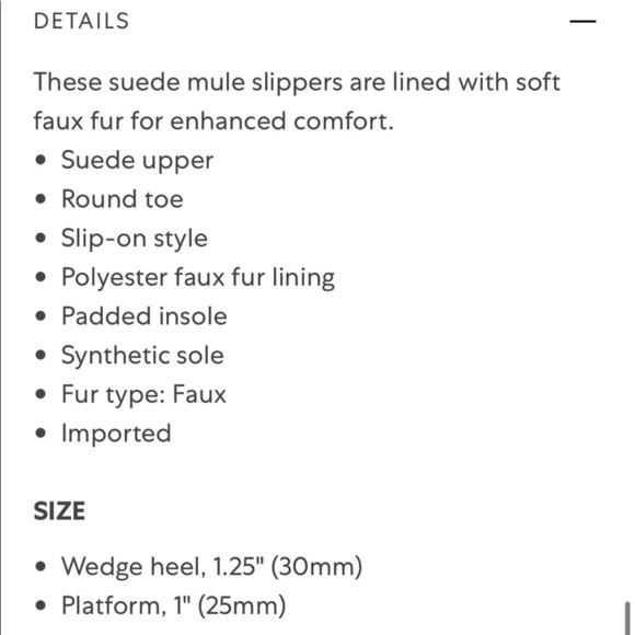 NIB LUCKY BRAND Korrin Faux Fur - Lined Suede Slippers Slip on Shoes new 7.5 - 8 - Picture 4 of 8